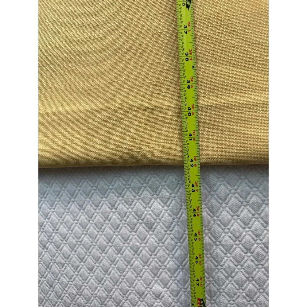 Laura Ashley Yellow Rectangular Tablecloth‎ 58x84 Solid Textured Woven Polyester